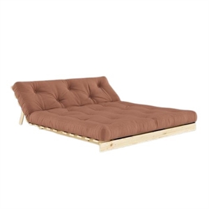 Karup Roots Schlafsofa mit Matratze 160x200 759 Clay Brown/Raw