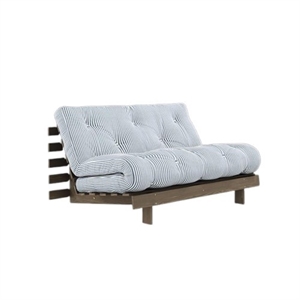 Karup Roots Schlafsofa mit Matratze 140x200 Johannisbrotbraun/Strandblau