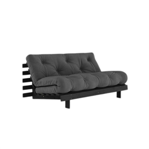 Karup Roots Schlafsofa mit Roots Matratze 160x200 Dunkelgrau/Schwarz Lackiert