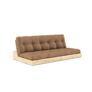 Karup Design Lampensockel Schlafsofa mit 5-lagiger Matratze, Klar/mocca