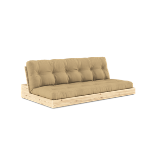 Karup Design Lampensockel Schlafsofa mit 5-Lagen-Matratze, Klar/ Beige