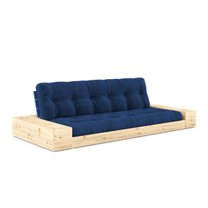 Karup Design Lampensockel Schlafsofa mit Seitenkasten und 5-lagiger Matratze Kobaltblau/Königsblau