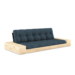 Karup Design Lampensockel Schlafsofa mit Seitenkasten und 5-Lagen-Matratze Black Night/Petroleum