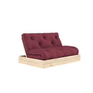 Karup Design Flip Schlafsofa mit Matratze 140x200 Bordeaux/Klarlack