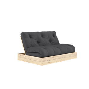 Karup Design Flip Schlafsofa mit Matratze 140x200 Dunkelgrau/Klarlack