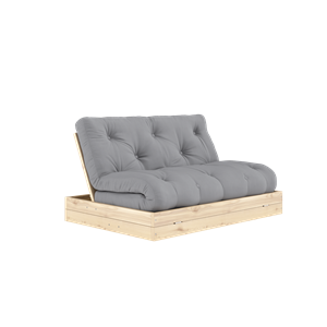 Karup Design Flip Schlafsofa mit Matratze 140x200 Grau/ Klar Lackiert