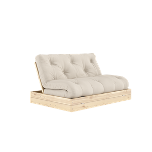 Karup Design Flip Schlafsofa mit Matratze 140x200 Beige/ Klar Lackiert