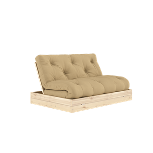 Karup Design Flip Schlafsofa mit Matratze 140x200 Beige/Klarlack