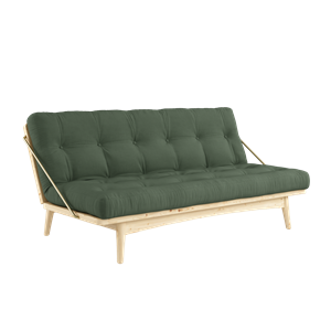 Karup Folk Sofa, Klar Lackiertes Kiefernholz/756 Olivgrün