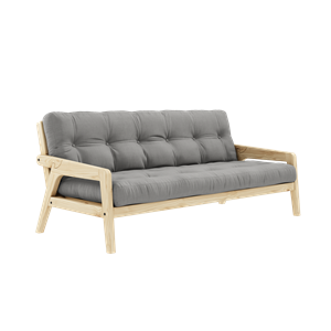 Karup Design Grab Sofa M. 5-Lagen-Matratze 746 Grau/klar Lackiert