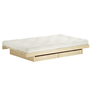 Karup Kanso Bettgestell mit 2 Schubladen 90x200 Roh