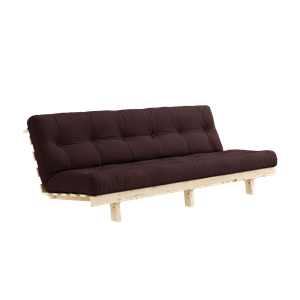 Karup Design Lean Sofa Sofa mit Alpha Matratze 130x200 Braun/ Roh