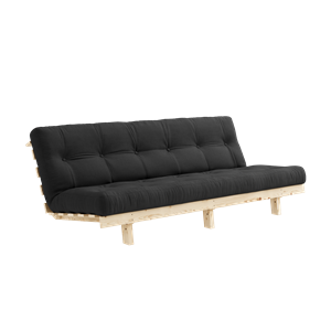 Karup Design Lean Sofa Sofa mit Alpha Matratze 130x200 Dunkelgrau/Roh