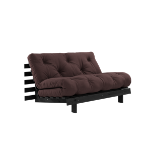 Karup Design Roots Schlafsofa mit Roots-Matratze 140x200 Braun/ Schwarz Lackiert