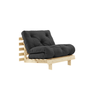 Karup Design Roots Schlafsofa mit Matratze 90x200 734 Dunkelgrau/Kiefer