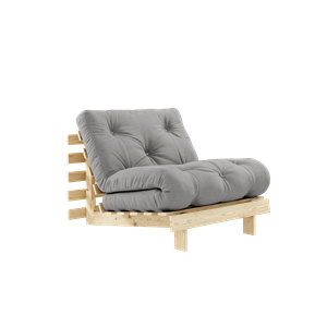 Karup Design Roots Schlafsofa mit Matratze 90x200 746 Grau/Kiefer