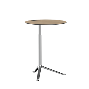 Fritz Hansen Little Friend KS11 Beistelltisch, Höhe , Eiche/poliertes Aluminium