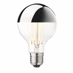 Design By Us Globe E27 Glühbirne Ø8 Silber