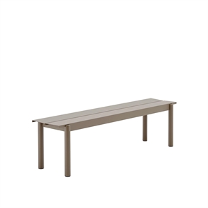 Muuto Lineare Stahlbank 110 x 34 cm Taupe