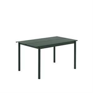 Muuto Linear Steel Tisch 140 x 75 cm Dunkelgrün