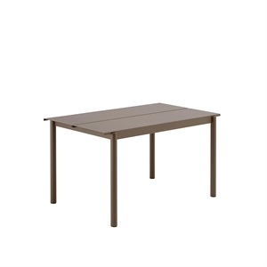 Muuto Linear Stahltisch 140x75 cm Taupe