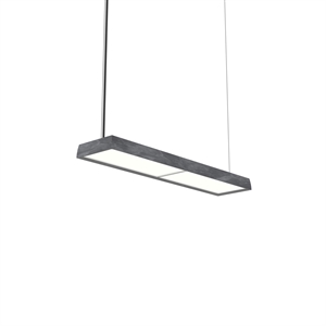 Louis Poulsen LP Slim Pendelleuchte Single 3000K & Dali Dark Raw Aluminium