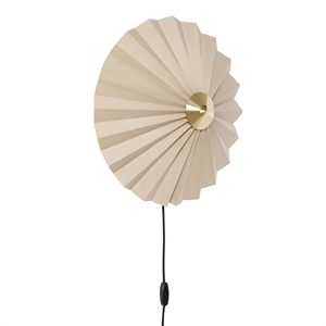 Hübsch Pliss Wandlampe Beige