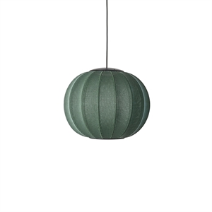 Von Made By Hand Runde Pendelleuchte Ø45 Tweed Green LED