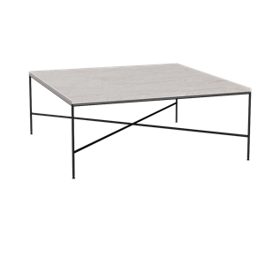 Fritz Hansen Planner Couchtisch 80x80 cm Creme/ Schwarz