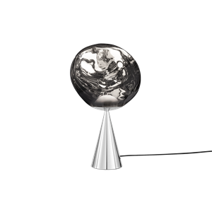 Tom Dixon Melt Cone Fat Tischlampe Silber