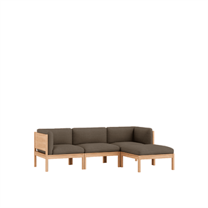 MOEBE Modulares 3-Sitzer-Sofa mit Seiten und Chaiselongue Autum 361