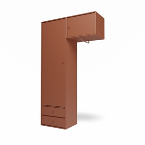 Montana Selection Kleiderschrank II mit Kleiderstange 146-Haselnuss