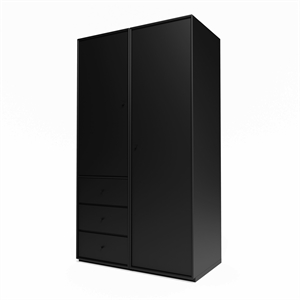Montana Selection Attire III Kleiderschrank mit Sockel 05-Schwarz