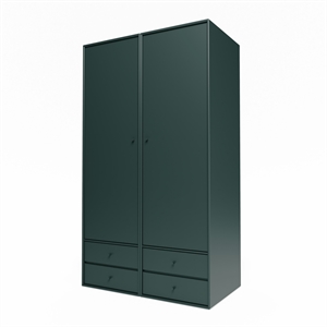 Montana Selection Kleiderschrank III mit Kleiderstange 163-BlackJade
