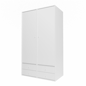 Montana Selection Kleiderschrank III mit Kleiderstange 101-NewWhite