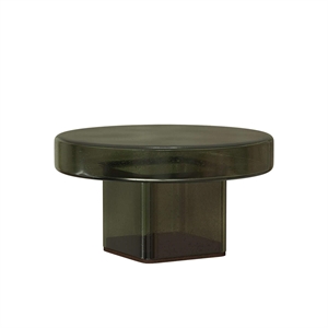 NORR11 Naked Couchtisch H30 Flaschengrün/Glas