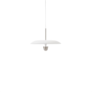 New Works Chanterelle Pendelleuchte Ø55 Aluminium/ Weiß