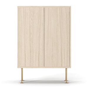 Decotique Vogue 64 Schrank Weiß pigmentierte Eiche/ Messing