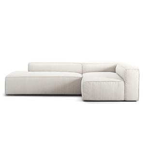 Decotique Grand 3-Sitzer Lounge Sofa Open End Links Steam/ Weiß
