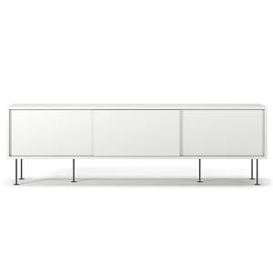 Decotique Vogue TV-Bank mit Beinen 180 Weiß/ Schwarz