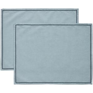Decotique Sienna Platzset 35x45 Set mit 2 Staubblau