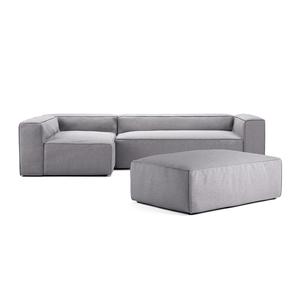 Decotique Grand 4-Sitzer Sofa Divan Open End mit Fußhocker links Mondweiß