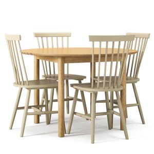 Department Wood Esstisch-Set Eiche/Greige