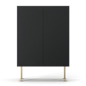 Decotique Vogue 64 Schrank Anthrazitgrau/ Messing