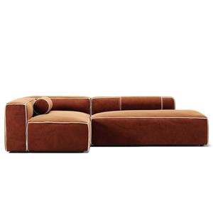 Decotique Grand Hue 3-Sitzer Lounge Sofa Open End Rechts Mondweiß/ Kupfer