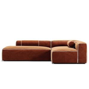 Decotique Grand Hue 3-Sitzer Lounge Sofa Open End Links Mondweiß/ Kupfer