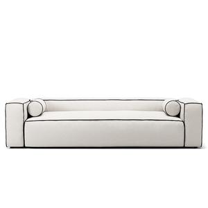 Decotique Gar 3-Sitzer Sofa Steam/ Weiß/Graphitgrau