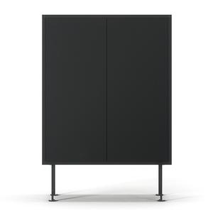 Decotique Vogue 64 Schrank Anthrazitgrau/ Schwarz