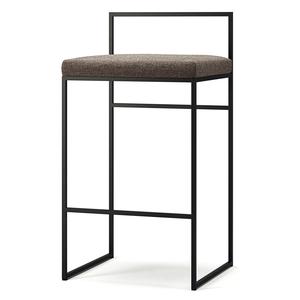 Department Barhocker mit Rückenlehne 80 cm Schwarz/Coastal Shale