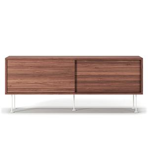 Decotique Vogue TV-Bank mit Beinen 136 Walnuss/ Weiß